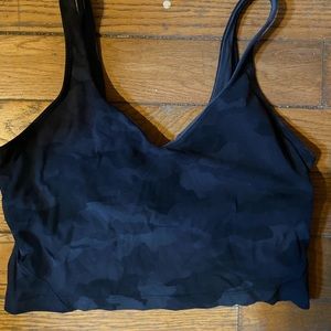 Lululemon Align Tank Size 12 Black/gray camo